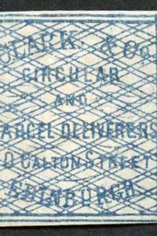 Circular Delivery SGCD3 Clark and Co. 1/4d blue mint