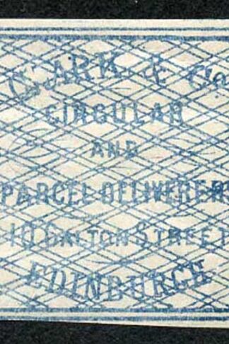 Circular Delivery SGCD3 Clark and Co. 1/4d blue mint