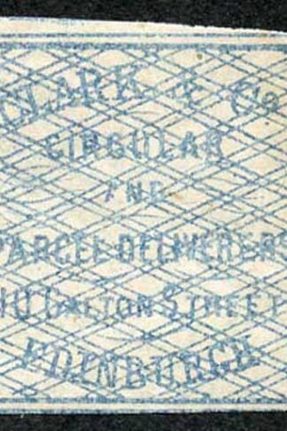 Circular Delivery SGCD3 Clark and Co. 1/4d blue mint