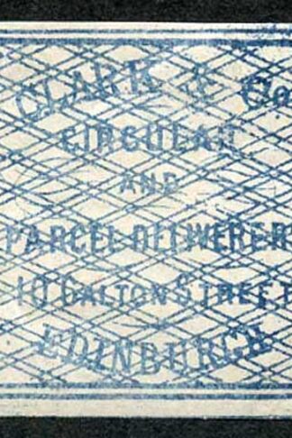 Circular Delivery SGCD3 Clark and Co. 1/4d blue mint