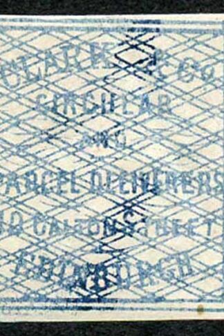 Circular Delivery SGCD3 Clark and Co. 1/4d blue mint