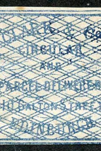 Circular Delivery SGCD3 Clark and Co. 1/4d blue mint