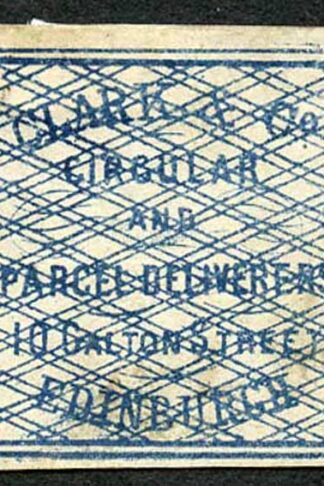 Circular Delivery SGCD3 Clark and Co. 1/4d blue unused