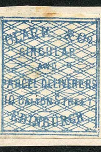 Circular Delivery SGCD3 Clark and Co. 1/4d blue on piece