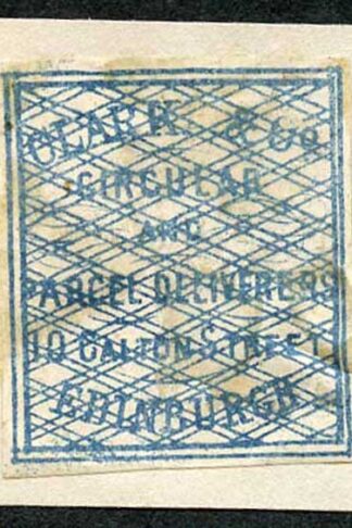 Circular Delivery SGCD3 Clark and Co. 1/4d blue on piece