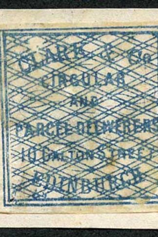 Circular Delivery SGCD3 Clark and Co. 1/4d blue on piece