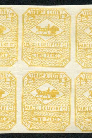 Circular Delivery SGCD18 Edinburgh and Leith 2d yellow mint block