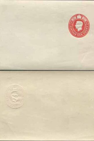 ES61 KGVI 1d Scarlet on Gummed Label
