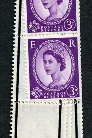 S72 3d Deep Lilac Graphite Lines Crowns Wmk Coil Strip of 33 U/M