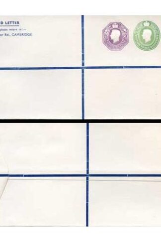KGVI and QEII 6d 1 1/2d and 1/3 Compound PRIVATE Registered Envelope RSP11 Size