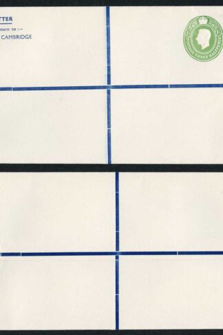 KGVI and QEII 1 1/2d and 1/3 Compound PRIVATE Registered Envelope RSP9 Size J