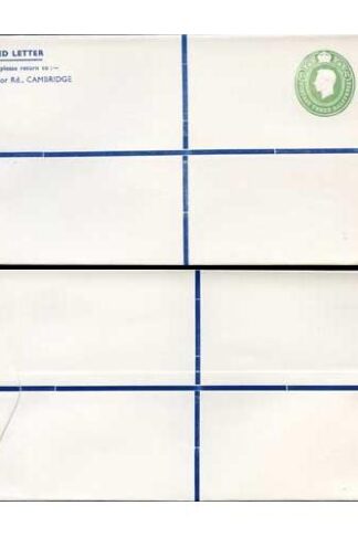 KGVI and QEII 1 1/2d and 1/3 Compouind PRIVATE Registered Envelope RSP9 Size J