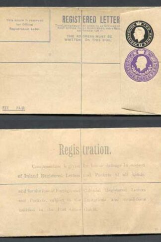 RP35b KGV 2d and 3d Compound Registered Envelope Size G Flap 7 Mint