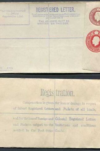 RP32b KGV 3d and 1d Compound Registered Envelope Size G Format RF9b Mint