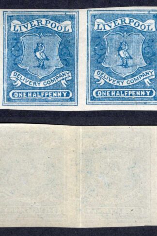 Circular Delivery SGCD50a Liverpool 1/2d blue mint horizontal group of six (imp