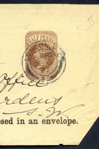 LO71D QV Admiralty 1/2d on Yellow Paper From Marine Enrolment Form Used