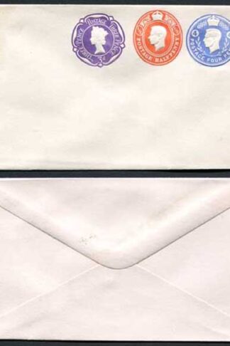 ESCP875 KGVI 4d and 1/2d Plus QEII 3d Compound Stamped to Order Envelope
