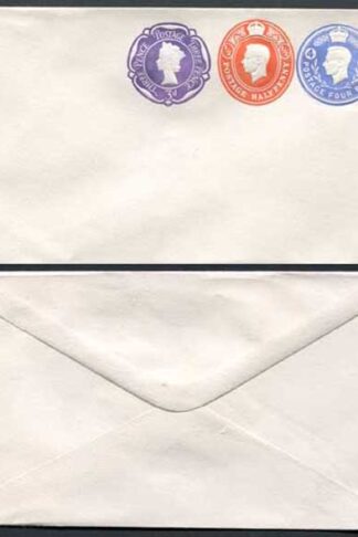 ESCP875 KGVI 4d and 1/2d Plus QEII 3d Compound Stamped to Order Envelope