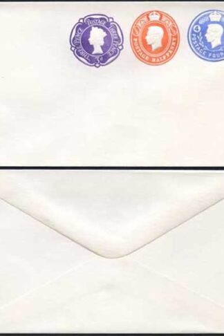ESCP875 KGVI 4d and 1/2d Plus QEII 3d Compound Stamped to Order Envelope