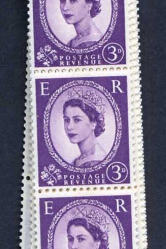 S79 3d Deep Lilac Crowns Wmk U/M Coil Strip 59