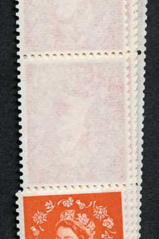 S12 1/2d Orange Crowns Wmk U/M Coil Strip 36 Violet Phosphor