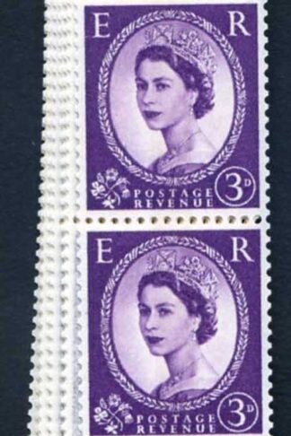 S79 3d Deep Lilac Crowns Wmk U/M Coil Strip 47