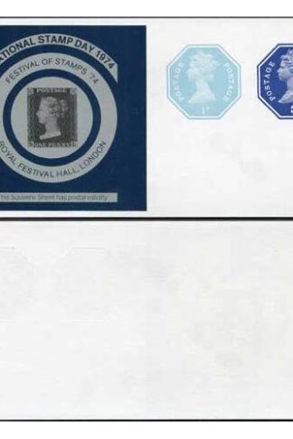 WSP143 QEII 3p and 1/2p 1974 National Stamp Day Stamped to Order Newspaper Wrap
