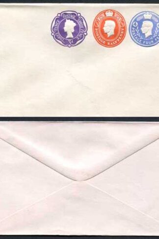 ESCP875 KGVI 4d and 1/2d Plus QEII 3d Compound Stamped to Order Envelope