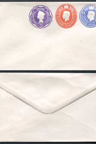 ESCP875 KGVI 4d and 1/2d Plus QEII 3d Compound Stamped to Order Envelope