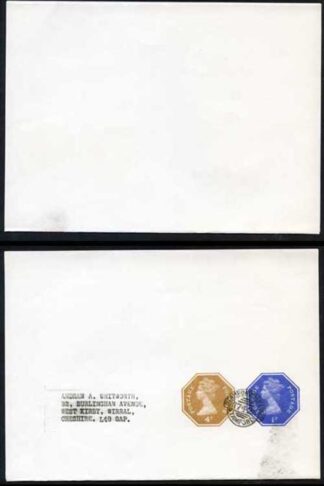 WS131 QEII 1/2p ERROR of COLOUR and 4p Stamped to Order Newspaper Wrapper Used