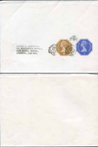 WS131 QEII 1/2p ERROR of COLOUR and 4p Stamped to Order Newspaper Wrapper Used