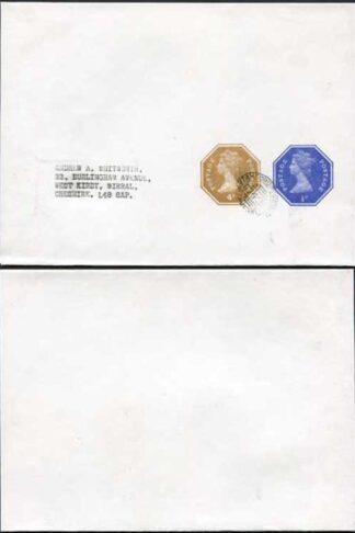 WS131 QEII 1/2p ERROR of COLOUR and 4p Stamped to Order Newspaper Wrapper Used