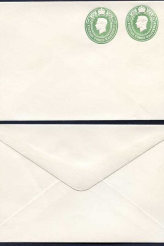ESCP830 KGVI 1 1/2d x 2 Stamped to Order Envelope Approx 4 x 6 inch Mint