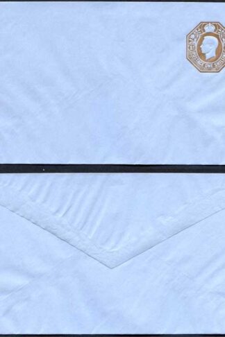 ES75 KGVI 1/- Stamped to Order Envelope Approx 4 1/4 x 5 6/16 inch Mint