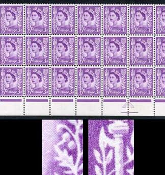 Jersey XJ2a+b 3d Lilac Crowns Wmk Cream Paper Retouch Joined Tomato Halberd Flaw