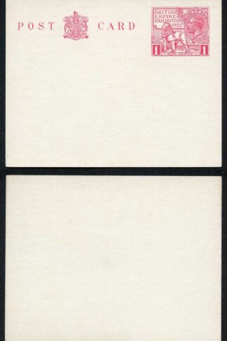 KGV 1925 1d Wembley Post Card MINT