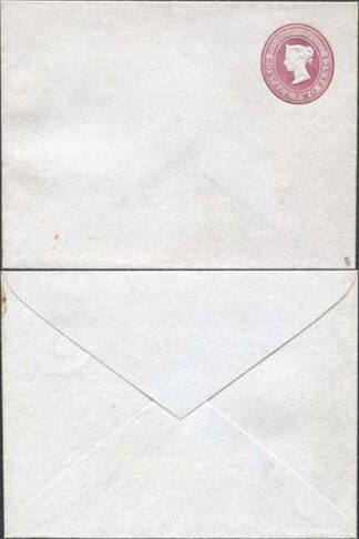 ES15 QV 2d Lake Stamped to Order Envelope Mint
