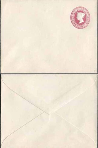 ES15 QV 2d Lake Stamped to Order Envelope Mint