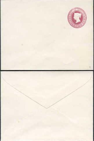 ES15 QV 2d Lake Stamped to Order Envelope Mint