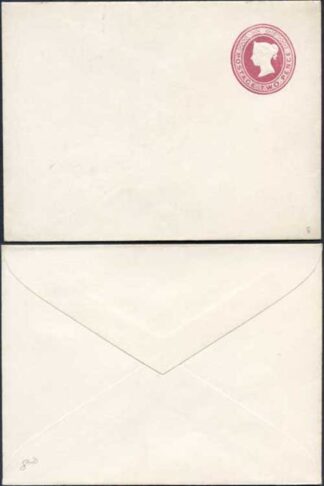 ES15 QV 2d Lake Stamped to Order Envelope Mint