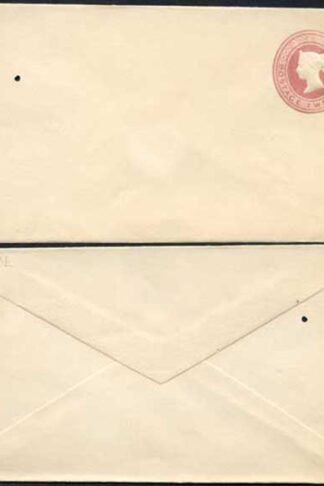ES15 QV 2d Lake Stamped to Order Envelope Mint