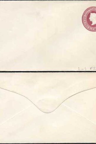 ES15 QV 2d Lake Stamped to Order Envelope Mint
