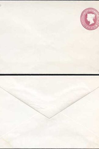 ES15 QV 2d Lake Stamped to Order Envelope Mint