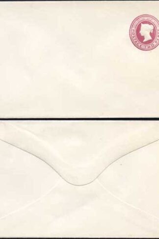 ES15 QV 2d Lake Stamped to Order Envelope Mint