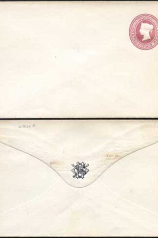 ES15 QV 2d Lake Stamped to Order Envelope Mint