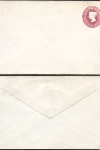 ES15 QV 2d Lake Stamped to Order Envelope Mint