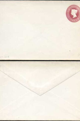 ES15 QV 2d Lake Stamped to Order Envelope Mint