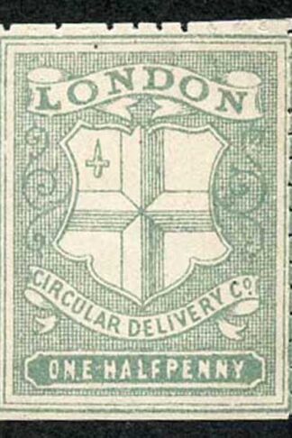 Circular Delivery SGCD32 London 1/2d greenish grey mint