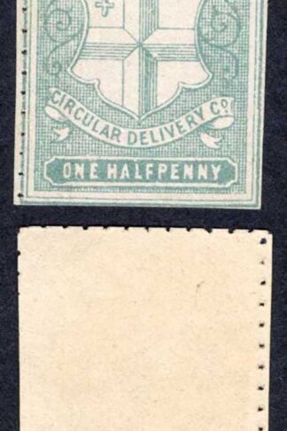 Circular Delivery SGCD32 London 1/2d greenish grey unused