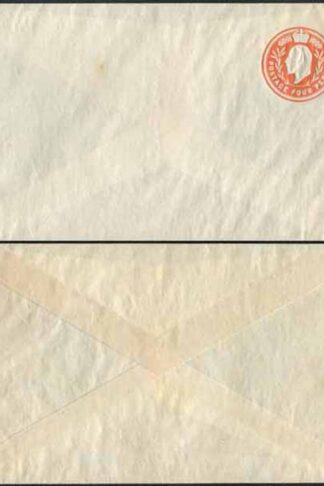 ES36 KEVII 4d Orange Stamped to Order Envelope Mint